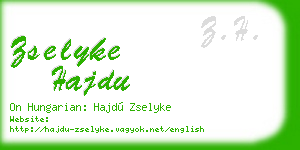 zselyke hajdu business card